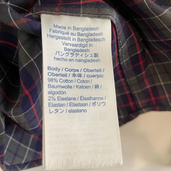 J Crew Men’s Tattersall Slim Flex Wrinkle Free Long Sleeve Button Front Shirt XL - Picture 9 of 12